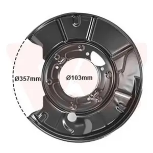 Comparateur de prix : Dekplaat remschijf 3036374 Van Wezel