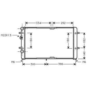 Comparateur de prix : Radiateur Benzine 1.0 1.4 / 1.6 / Diesel 1.9d / 1.9td 58002180 Interna...