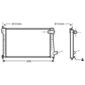 Radiateur Xantia Hdi 09002182 International Radiators pas cher
