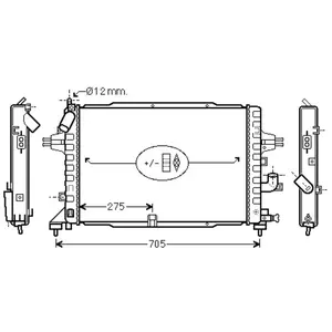 RADIATEUR DIESEL 1.7 CDTi MT met AIRCO 37002364 International Radiator...