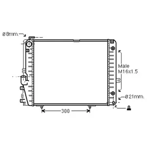 Comparateur de prix : RADIATEUR BENZINE 260E met AIRCO -92 30002072 International Radiators