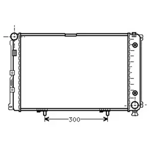 Van Wezel - RADIATOR VOOR MERCEDES BENZ 190 W201 1982-1993 2015002003 pas cher