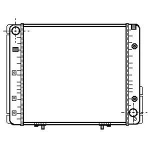 Van Wezel - RADIATOR VOOR MERCEDES BENZ W124 1985-1995 1245000203 pas cher