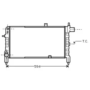 Comparateur de prix : VAN WEZEL Radiateur moteur pour OPEL: Corsa (Ref: 37002074)
