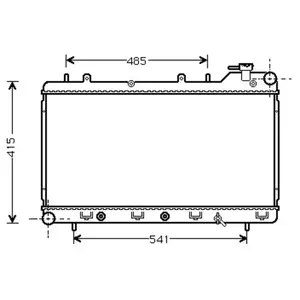 RADIATEUR FORESTER 20i AT met AIRCO 97-98 51002016 International Radia... pas cher