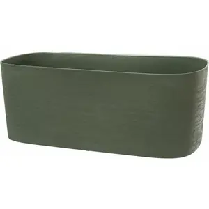 Jardinière + réserve eau - GARDEN ID Respect - Vert de gris 50 x 17 cm... pas cher