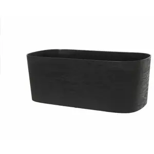 Jardinière d'auto-arrosage id noir 17 x 50 x 17 cm pas cher
