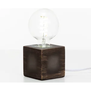 Velleman Lampvoet, kubus, kabel met schakelaar, E27, 60 W, IP20, cement, grijs, 90 mm x 90 mm pas cher