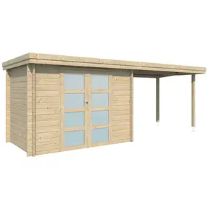 GARDENAS Chalet en bois 483 m² OREGON Chalet avec extension 522 m² pas cher