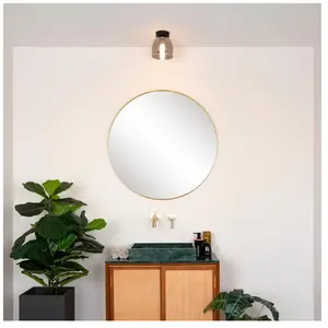 Comparateur de prix : Lucide TYLER - Plafonnière Badkamer - Ø 16,1 cm - 1xG9 - IP44 - Zwart