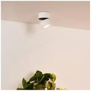 Lucide YUMIKO - Plafondspot - Ø 7,8 cm - LED Dimb. - 1x10W 2700K - WitVendu parbol