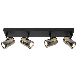 Comparateur de prix : Lucide UPTON - Plafondspot - 4xGU10 - Fumé
