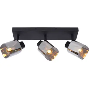 Lucide ALION - Spot plafond - 3xE14 - Noir pas cher