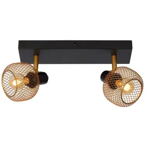 Lucide MAREN-Spot/Plafonnier Métal 2 lumières L36cm pas cher