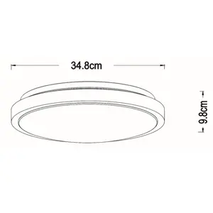 Lucide, Applique + plafonnier, Dasher (1150 lm) pas cher