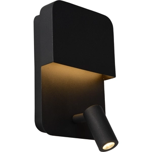 Lucide BOXER-Applique Acier avec spot et port USB H24cm pas cher