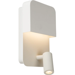 Lucide BOXER-Applique Acier avec spot et port USB H24cm pas cher