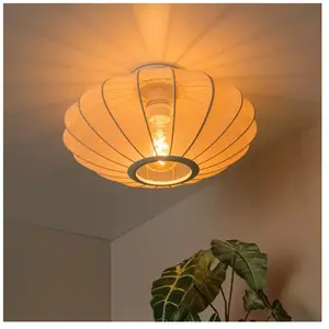 Lucide CORINA - Plafonnière - Ø 40 cm - 1xE27 - Beige pas cher