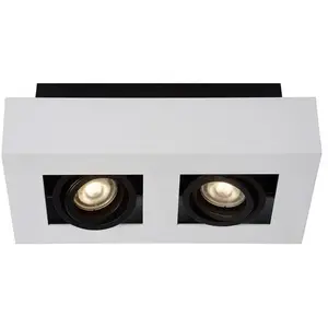 Lucide XIRAX-Spot/Plafonnier 2 lumières L25cm pas cher