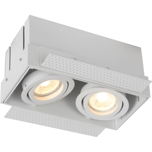 Lucide TRIMLESS-Spot encastrable 2 lumières L18.5cm pas cher