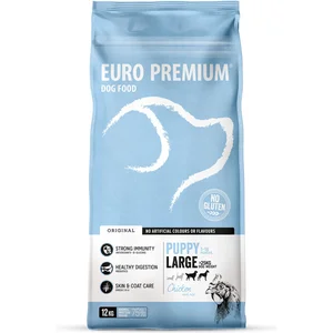 Euro-Premium Puppy Large Kip - Rijst 12 kg pas cher