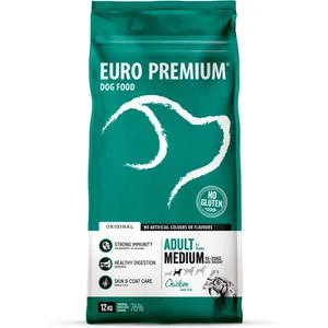 Euro-Premium Adult Medium - Hondenvoer - Kip Rijst 12 kg pas cher