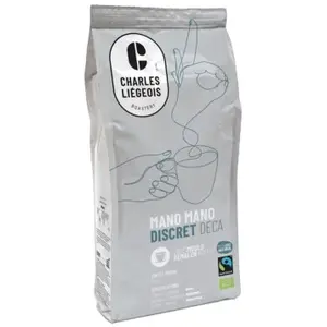 Café moulu décaféiné Charles Liégeois Mano Mano Discret Déca 250 g pas cher