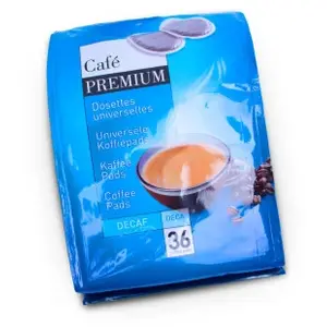 Dosettes de café décaféinés Coffee Premium Decaf 36 pièces.