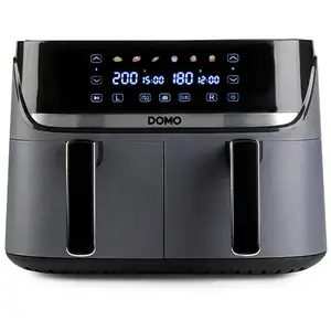 Domo Dvojitá horkovzdu ná fritéza 4+4 l - digitální - DO552FR, Friteuse, Noir, Argent
