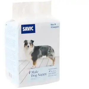 Couches pour mâles Savic taille M : 40-53 cm, 24 pièces pour chien pas cher