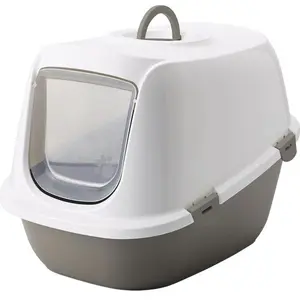 Comparateur de prix : Savic Kattentoilet Leo - Kattenbak - 64x46x45 cm Grijs Wit