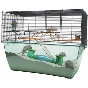 Nobby VADIGRAN Cage - Habitat XL - Gerbilles et Octodons - Vert - Plastique - 70x37x56 cm pas cher