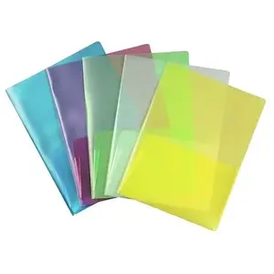 Leitz Esselte Chemise Double Poche, Assortis, Grainé, A4, Polypropylène 180 Microns, Lot de 5, 17325 pas cher