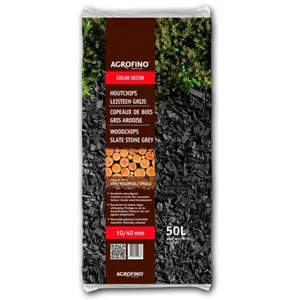FLEUR Copeaux de bois Agrofino COLOR DECOR GRIS ARDOISE 50L 10/40mn pas cher