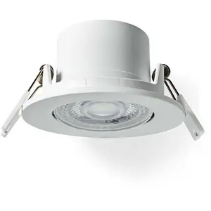 Nedis SmartLife Plafondlamp - Wi-Fi - Warm tot Koel Wit - Rond - Diameter: 52 mm - 360 lm - 2700 - 6500 K - IP20 - Energieklasse: F - Android / IOS pas cher