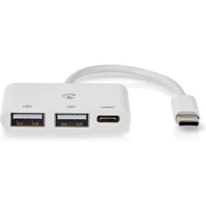 Nedis Hub USB   1 x USB-C    1 x USB-C  / 2 x USB 2.0 A femelle   3 po...