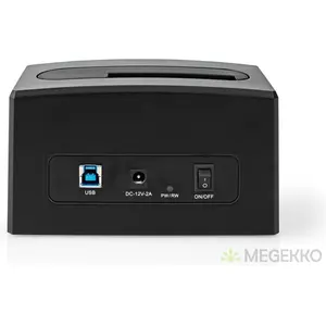 Nedis HDDUSB3210BK Station d'accueil de disques de stockage USB 3.2 Gen 1 (3.1 Gen 1) Type-A Noir