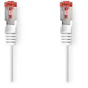 Nedis Câble RJ45 catégorie 6 S/FTP 15 m - Blanc pas cher
