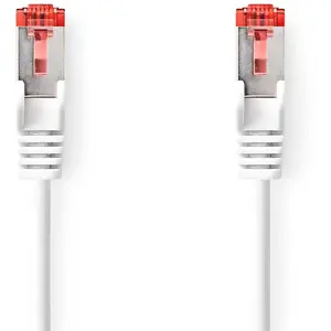 NEDIS Câble Cat 6 | Fiche RJ45 | Fiche RJ45 | S/FTP | 30 m | Rond | LSZH | Blanc | Label pas cher