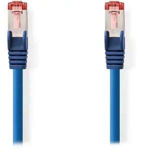 Nedis Câble RJ45 catégorie 6 S/FTP 10 m - Bleu pas cher