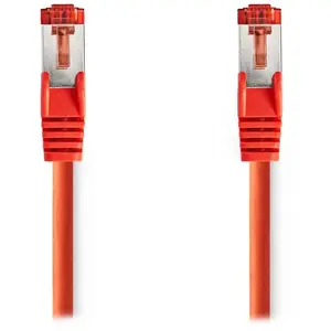 Nedis CAT6 Network Cable RJ45 M RJ45 M 10.0m Round LSZH Red Label (S/FTP, CAT6, 10 m), Câble réseau