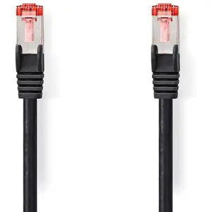 Nedis Câble RJ45 catégorie 6 S/FTP 10 m - Noir pas cher