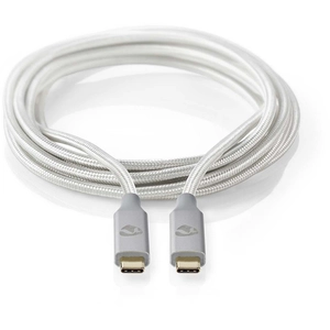 Nedis CCTB64020AL10 câble USB 1 m USB4 Gen 2x2 USB C Argent pas cher