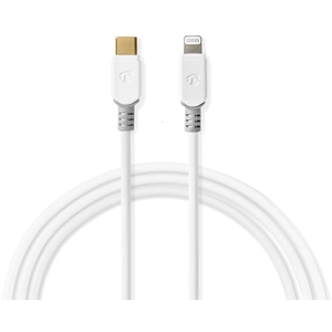 Nedis - Câble Lightning - Lightning mâle pour 24 pin USB-C mâle - 2 m ... pas cher