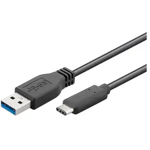Câble usb 3.0 c mâle vers a mâle, 1m, noir valueline vlcp61600b10 pas cher