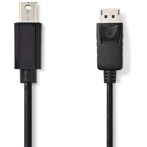 NEDIS Câble DisplayPort mâle vers Mini DisplayPort mâle 4K Noir (3 m) pas cher