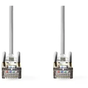 Nedis - Câble réseau - RJ-45 (M) pour RJ-45 (M) - 50 cm - SF/UTP - CAT 5e - moulé rond - gris pas cher