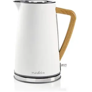 Comparateur de prix : Nedis Nedis Bouilloire électrique 1,7 l Douce au Toucher Blanc