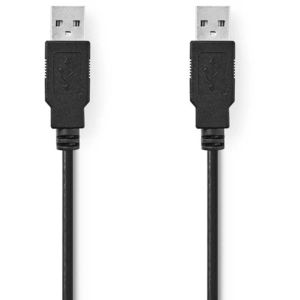 Nedis - Câble USB - USB (M) pour USB (M) - USB 2.0 - 3 m - rond - noir pas cher