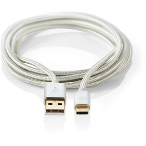 Nedis - Câble USB - USB (M) pour USB-C (M) - USB 2.0 - 1 m - rond - al... pas cher
